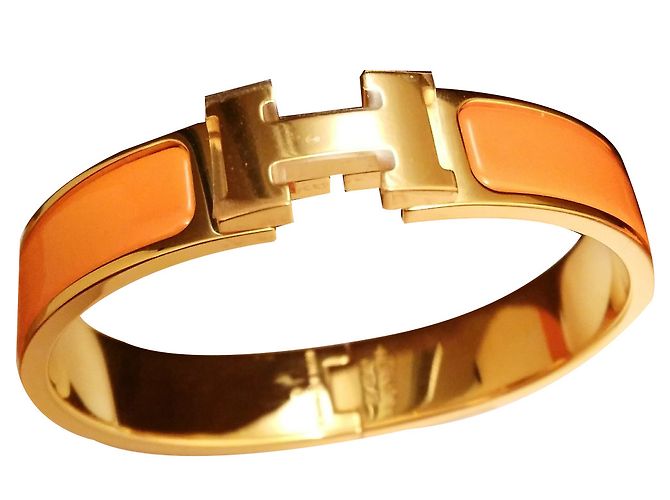 Hermès Pulseiras Laranja Cerâmico
