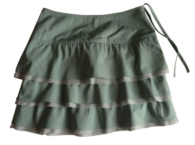 Claudie Pierlot gonne Verde Cotone  ref.10394