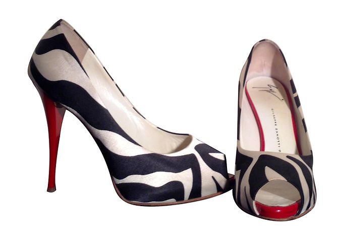 Giuseppe Zanotti Zebra Print Absatzschuhe 39 Zebra-druck