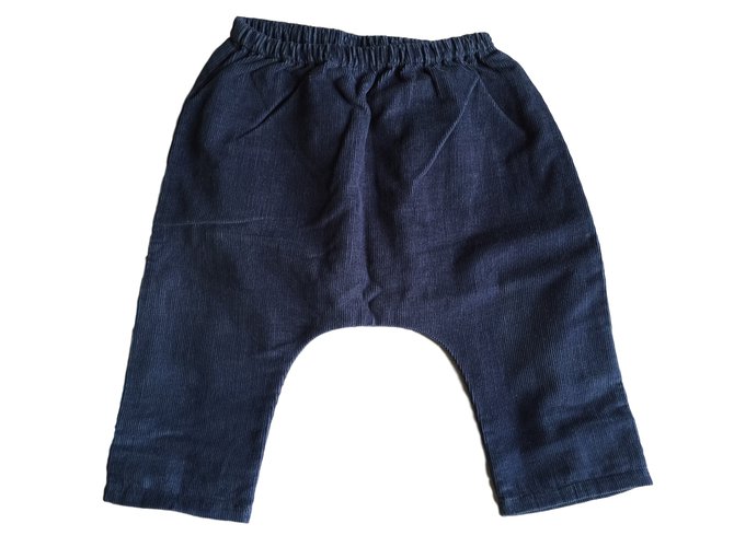 Autre Marque Pantaloni Blu Cotone  ref.10578