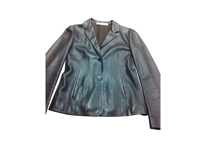 Jil Sander Jackets Brown Leather ref.10588 - Joli Closet