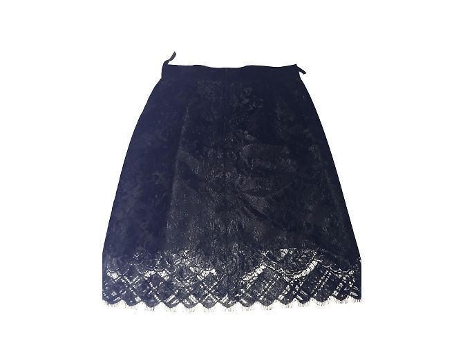 Gonna in pizzo nero Moschino