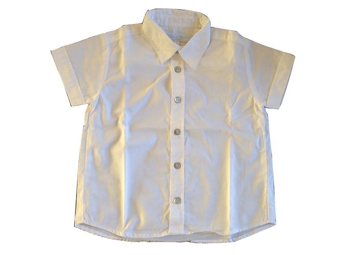 Camicia Tartine et Chocolat in cotone bianca 2 anni Bianco