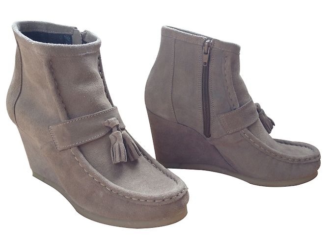 Avril Gau Botines Gris pardo