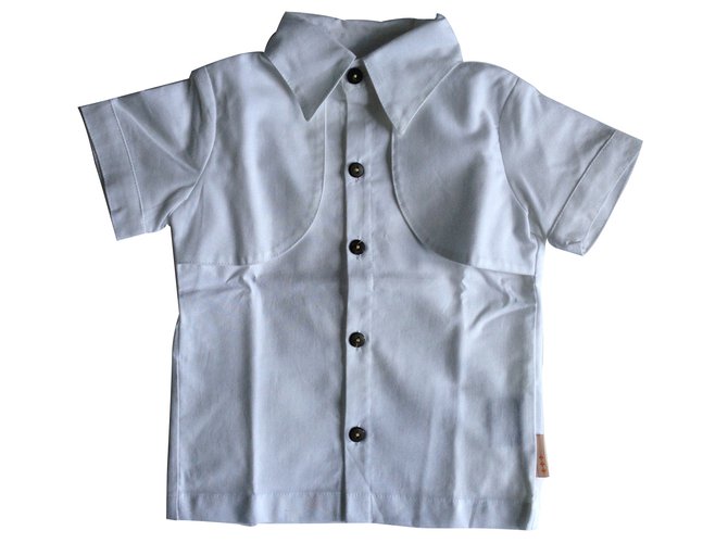 Buisjes en Beugels Camisetas y tops Blanco Algodón  ref.10695