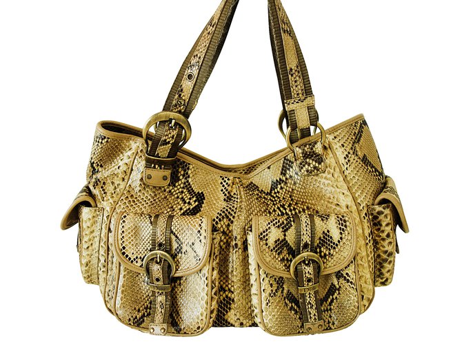 Dior Handtaschen Python drucken Exotisches Leder  ref.10761