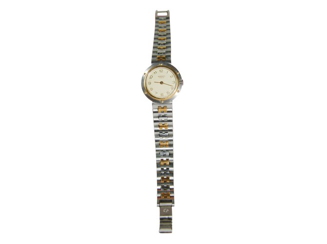 Hermès Feine Uhren Silber Stahl  ref.10810