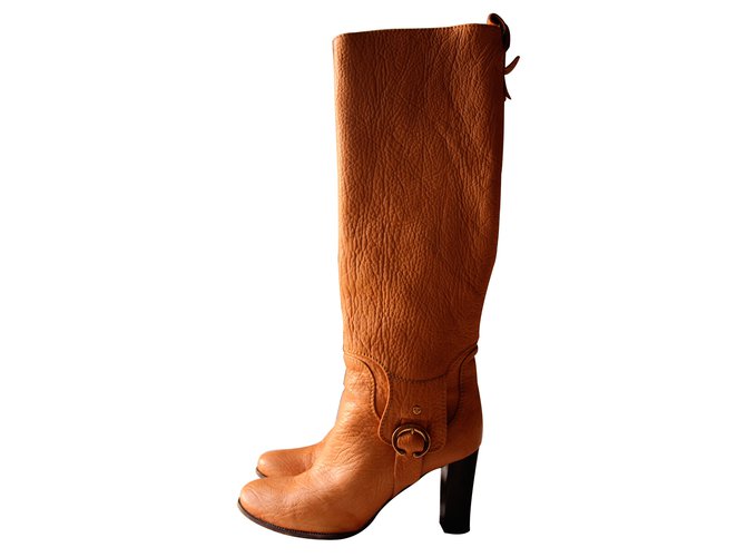 Céline Boots Caramel Leather  ref.10823