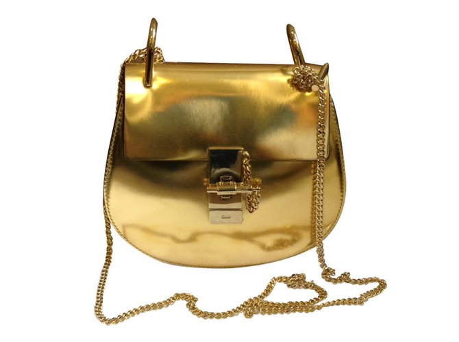 Chloé Handbags Golden Leather  ref.10848