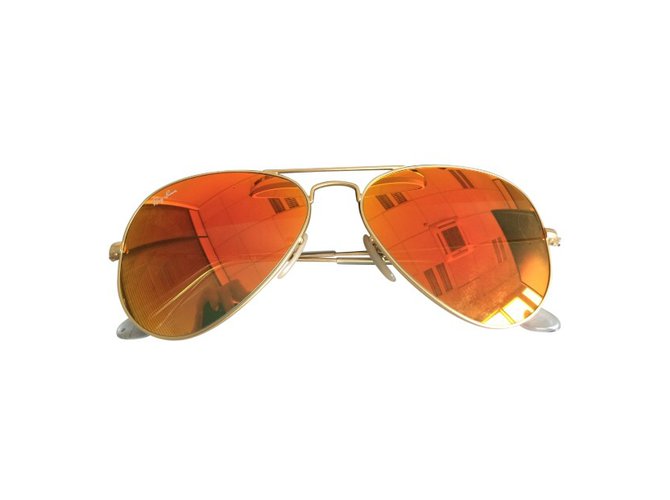 ray ban aviator orange