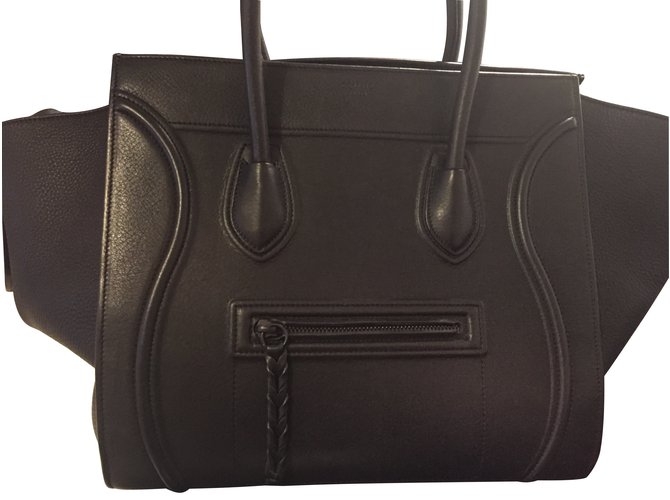 Céline Handbags Black Leather  ref.10906