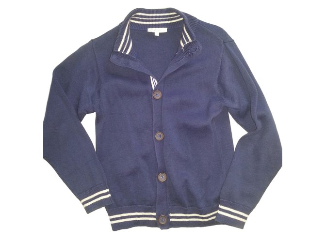 Jacadi Sweaters Blue Cotton  ref.10961