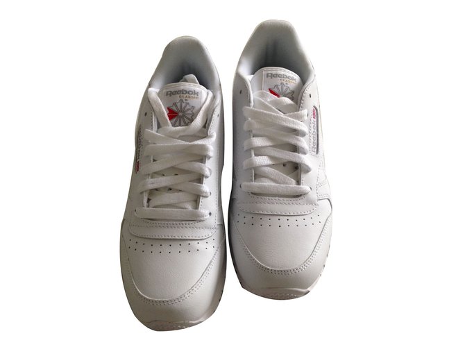 reebok classic cuir blanc