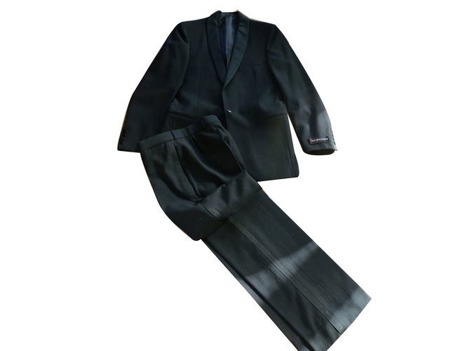 Yves Saint Laurent Suits Nero Lana  ref.11061
