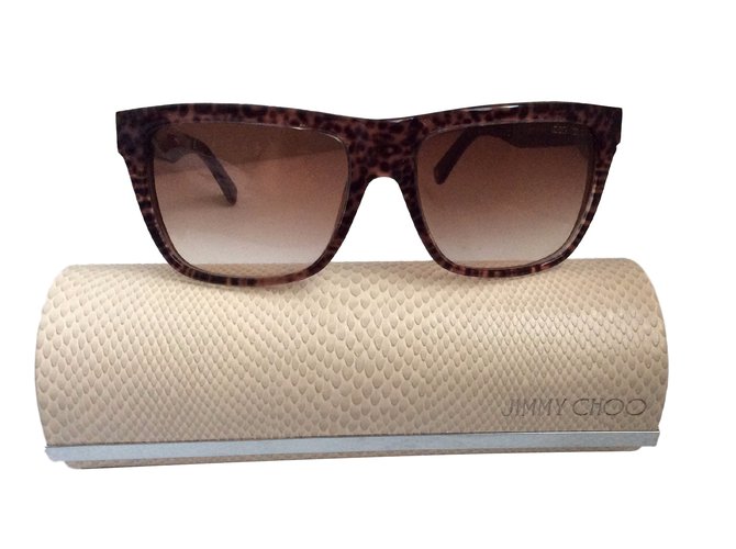 Jimmy Choo Sonnenbrille Leopardenprint Kunststoff  ref.11118