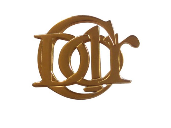 Dior Pins & brooches Golden Metal  ref.11159