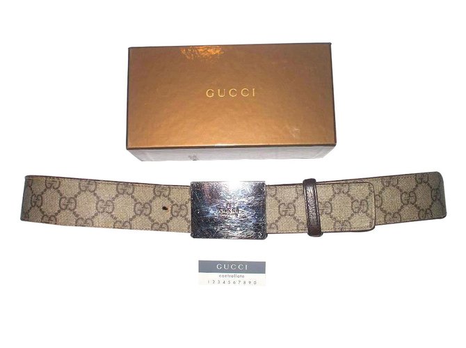 Gucci Belts Brown Synthetic ref.11201 - Joli Closet