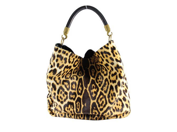Yves Saint Laurent Handbags Leopard print  ref.11241