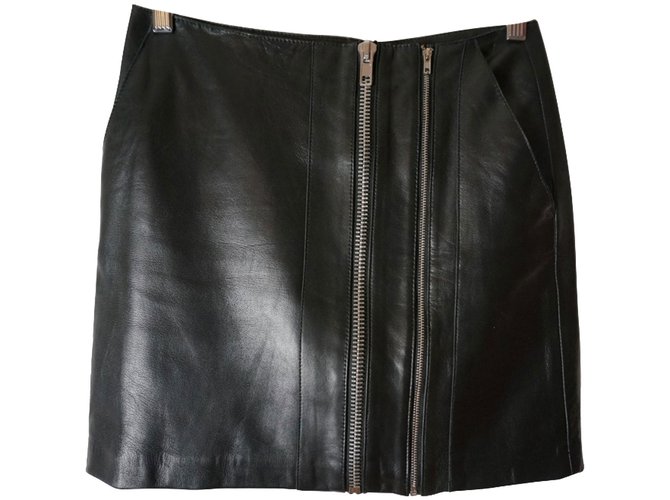 Maje Skirts Black Leather  ref.11260
