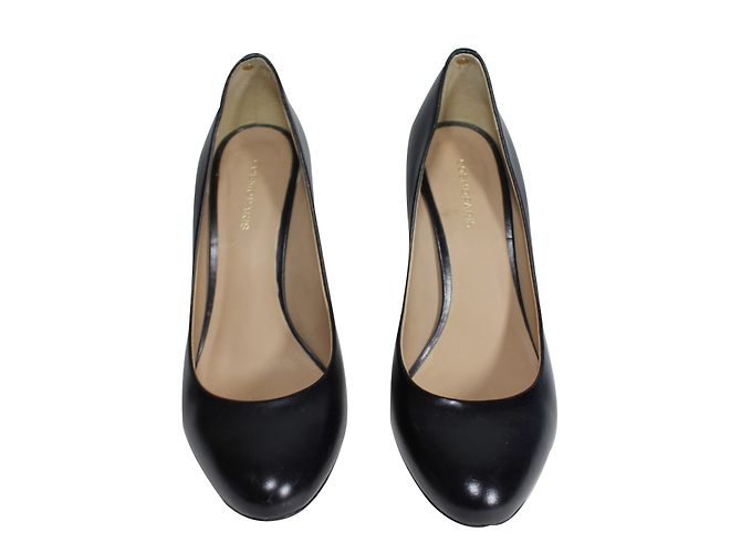 Autre Marque Cosmoparis Pumps aus schwarzem Leder 9 cm Absatz