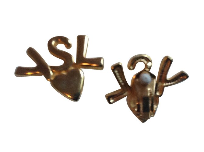 Yves Saint Laurent Earrings Golden  ref.11363