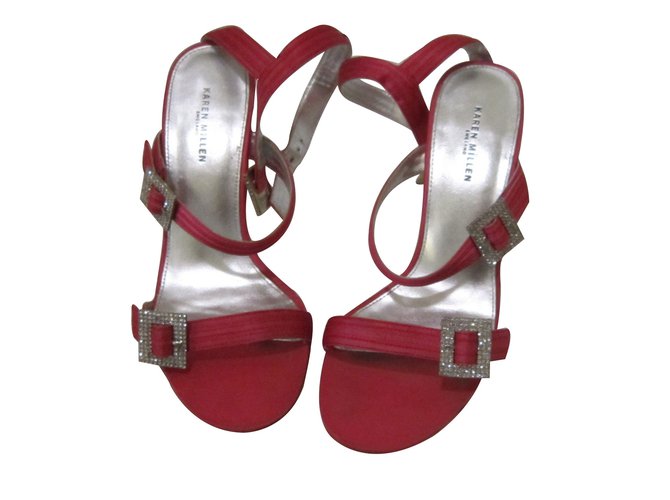Karen Millen Sandals Pink Cloth  ref.11498