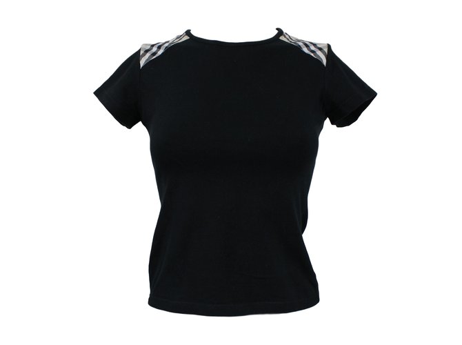 Burberry T-shirt Coton Noir  ref.11554