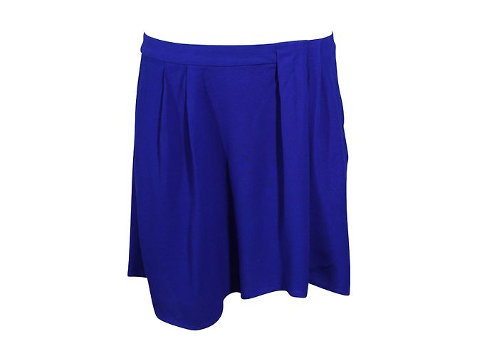 Falda asimétrica azul de viscosa Bash Fory 