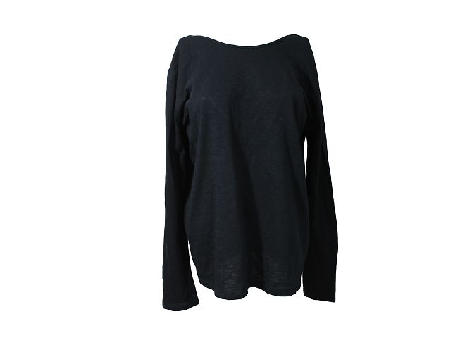 Top Bash de algodón negro con cuello en V Talla 3 