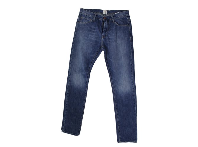 Des Petits Hauts Pants, leggings Blue Cotton  ref.11576
