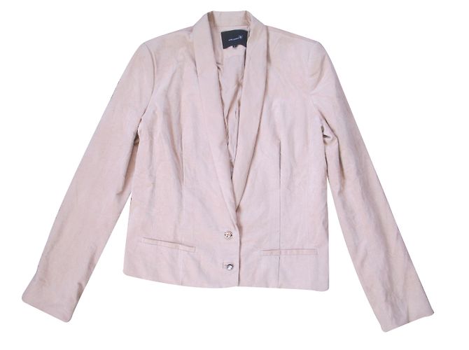 Blazer Isabel Marant de veludo de algodão bege