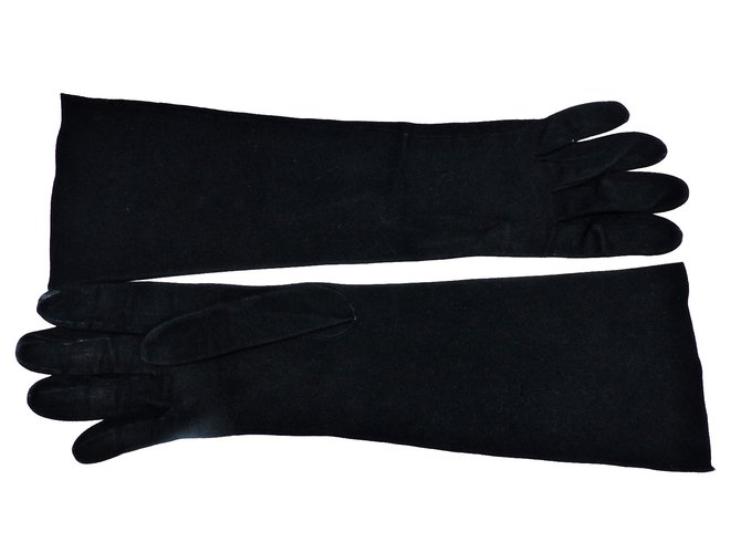 Balenciaga Gloves Black Deerskin  ref.11613
