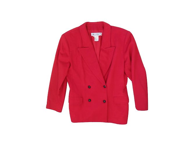 Lanvin Red Wool Jacket Size 42