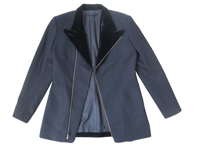 Abrigo Jean Paul Gaultier Negro de Algodón Talla 38