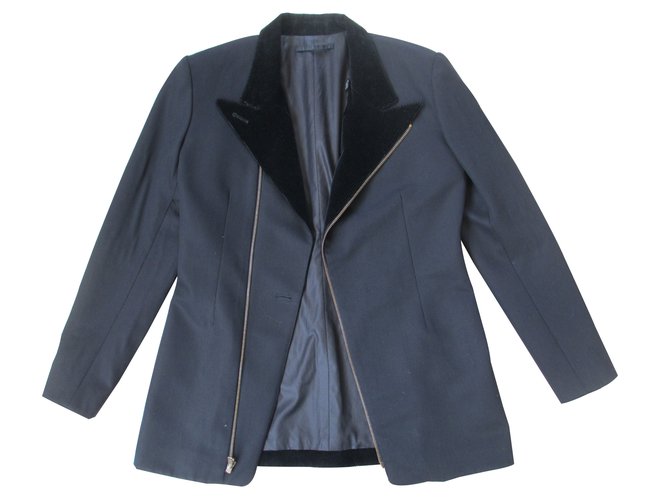 Jean Paul Gaultier Coats, Outerwear Black Cotton  ref.11620
