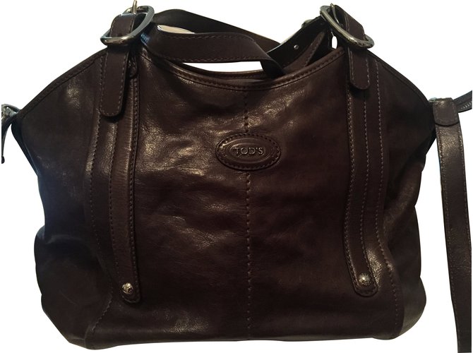 Tod's Totes Brown Leather  ref.11723