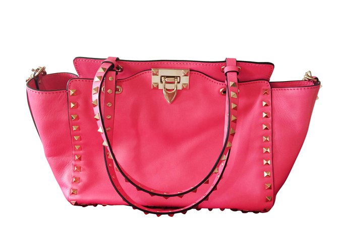 Valentino Handtaschen Pink Leder  ref.11737