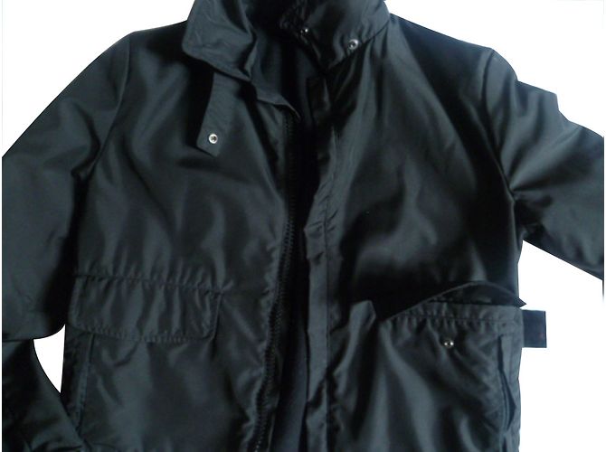 CP Company Schwarze Bikerjacke aus Polyester