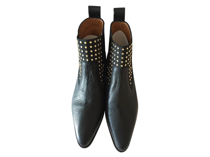 Chloé Ankle Boots Black Leather  ref.11875