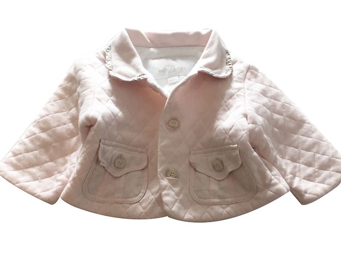 Chaqueta acolchada Burberry rosa algodón 6 meses