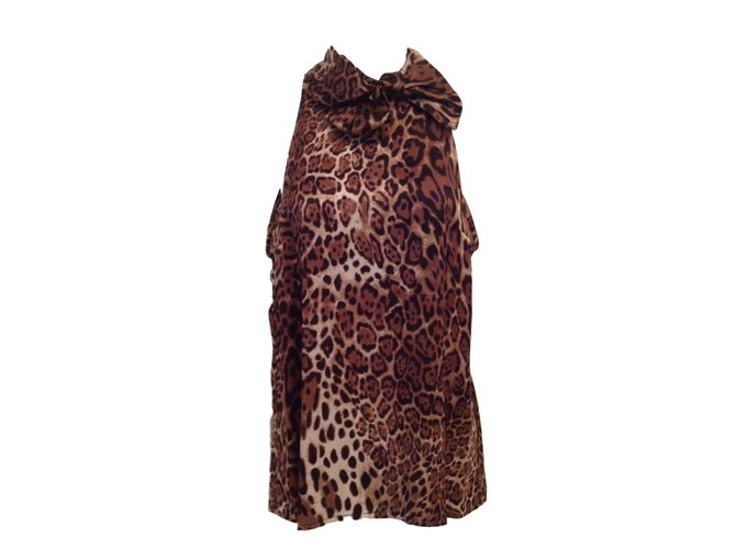 Autre Marque Tops Leopard print Silk  ref.11961