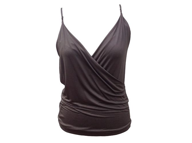 Plein Sud Khaki Satin Acetate Top
