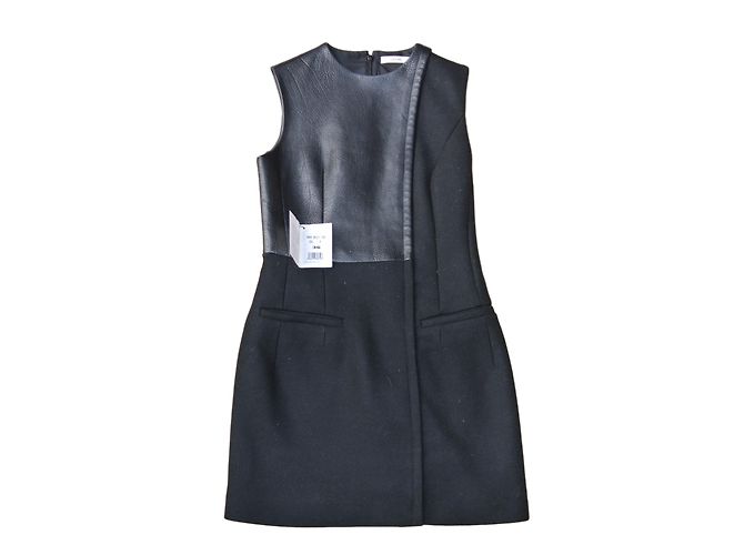 Céline Kleid schwarz aus Wolle