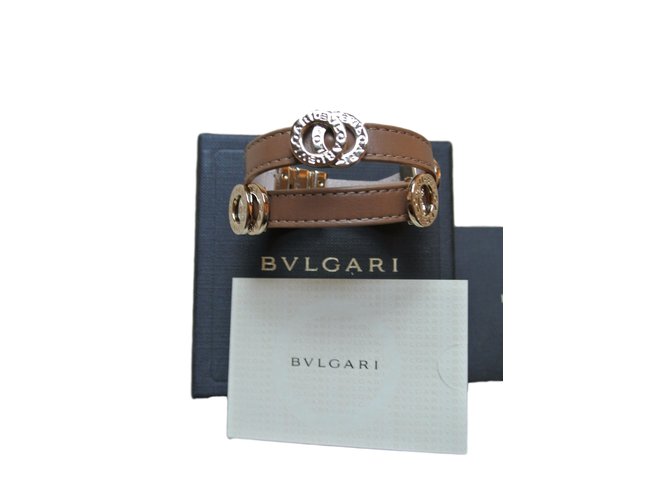 Bulgari Bracelets Brown Leather  ref.12036