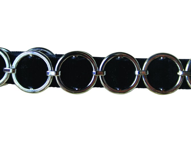 Dior Cinturones Negro Terciopelo  ref.12080