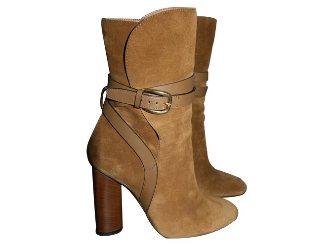 Gucci Ankle Boots Caramel Leather  ref.12082