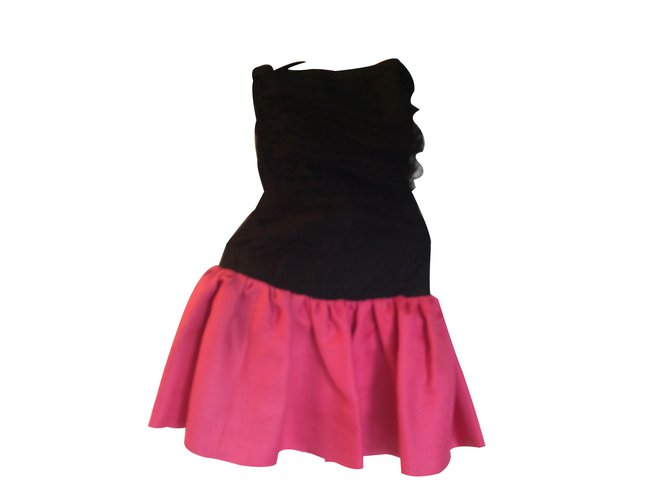 Yves Saint Laurent Dresses Pink Cotton  ref.12122