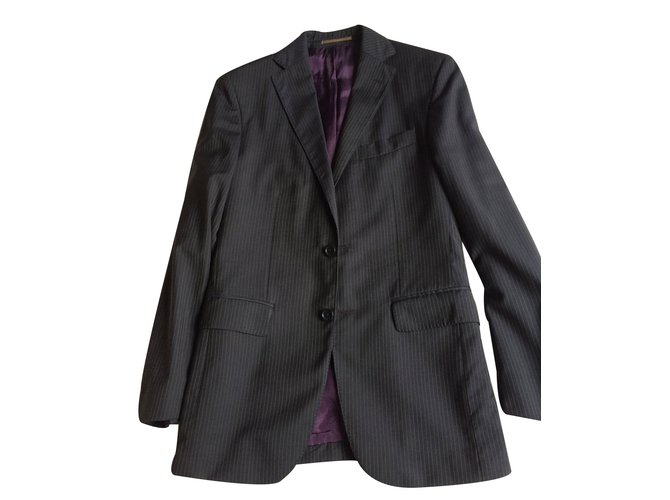 Massimo Dutti Pantsuit Grey Wool  ref.12142
