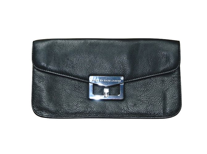 Marc by Marc Jacobs Clutch Bag aus schwarzem Leder