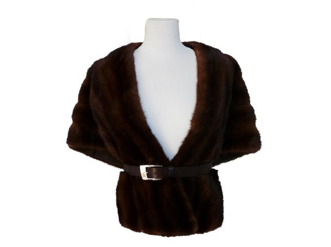 Autre Marque Coats, Outerwear Brown Fur  ref.12246